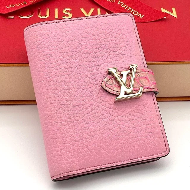 Louis Vuitton Wallet Vertical CP Croco Pink in Pink Crocodile from The Reluxe