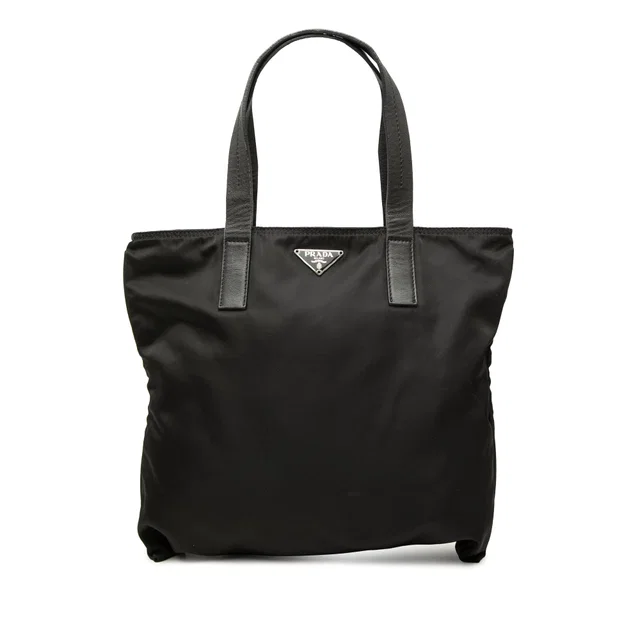Black Prada Tessuto Tote in Black Nylon from Designer Revival