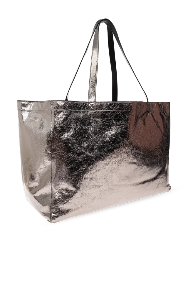 ALLSAINTS Crinkled Metallic Tote Bag, image 1 of 1 from SENSER