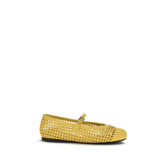 Prada Multicolor Cotton Ballet Flats in Multicolor from HEWI