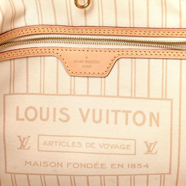 Louis Vuitton Damier Azur Neo Neverfull MM in Canvas from FASHIONPHILE, photo 6 of 10