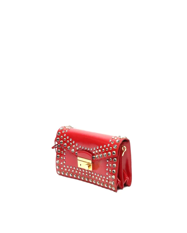 Prada Saffiano Vernice Crystal Bag in Saffiano leather from A Retro Tale, photo 2 of 8
