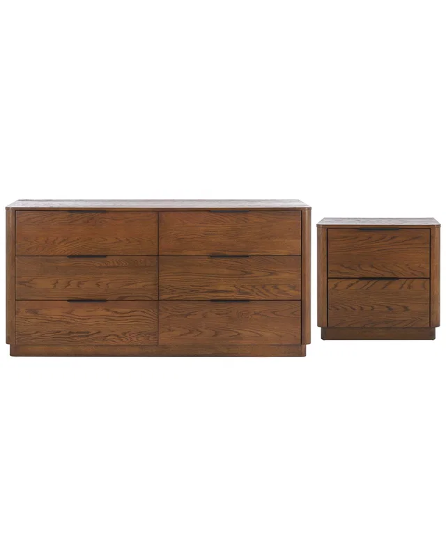 Safavieh Couture Gabrietta 2-Drawer Wood Nightstand, image 1 of 1 from Rue La La