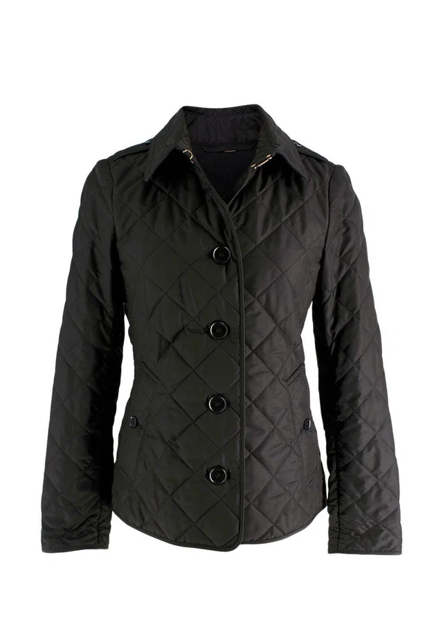 Burberry Black Quilted Jacket in Black from HEWI