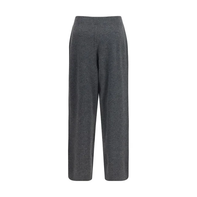 Brunello Cucinelli Gray Cashmere Casual Pants in Grey Cashmere from HEWI, photo 2 of 2