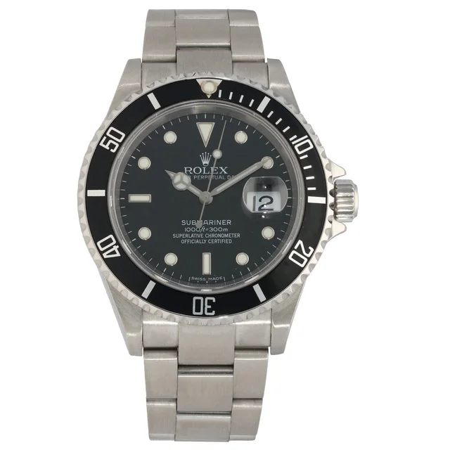 Rolex Submariner 16610 40mm Stainless Steel Watch from H&T
