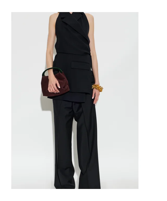 Dries Van Noten backless wool twill top, photo 3 of 4 from SENSER