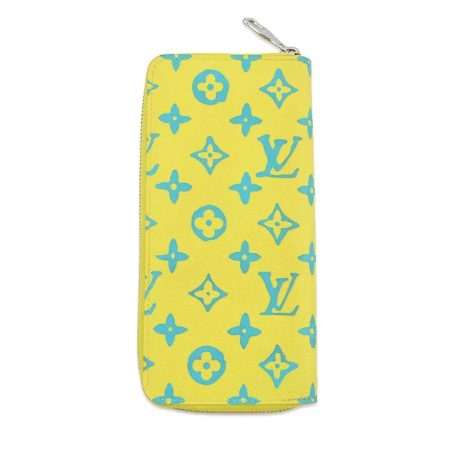 Louis Vuitton Zippy wallet Vertical Yellow/BlueM82005 Monogram Playground in Yellow from GALLERY RARE, photo 2 of 2