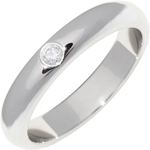 Cartier 1895 Wedding Ring Pt950 Diamond Ring Size 51 from LuxUness