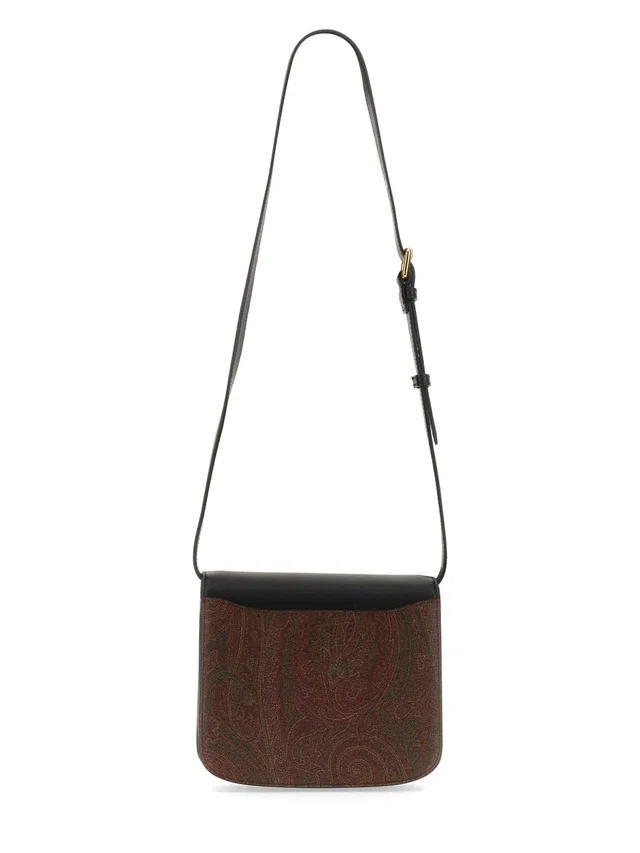 Etro Essential Shoulder Bag — Black Cotton in Black from HEWI