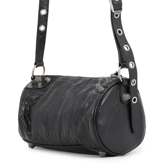 Balenciaga Lucagol Cylinder Black771716 Leather in Leather from GALLERY RARE, photo 2 of 4