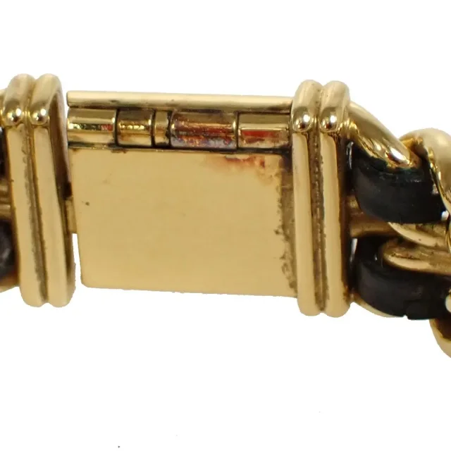 Chanel Premiere Rock Quartz Plated Metal And Leather Watch in Leather from HEWI, photo 11 of 16