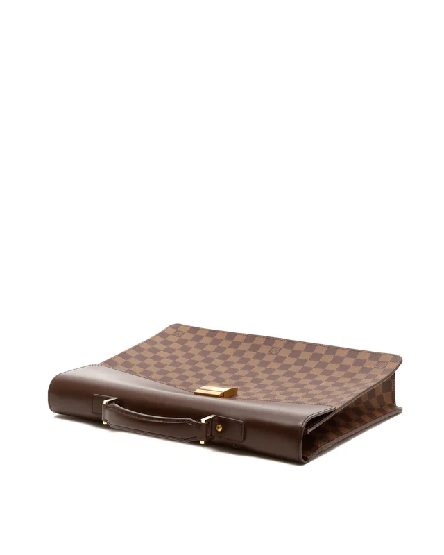 Louis Vuitton Damier Ebene Altona GM Briefcase in Brown Canvas from A Retro Tale, photo 4 of 8