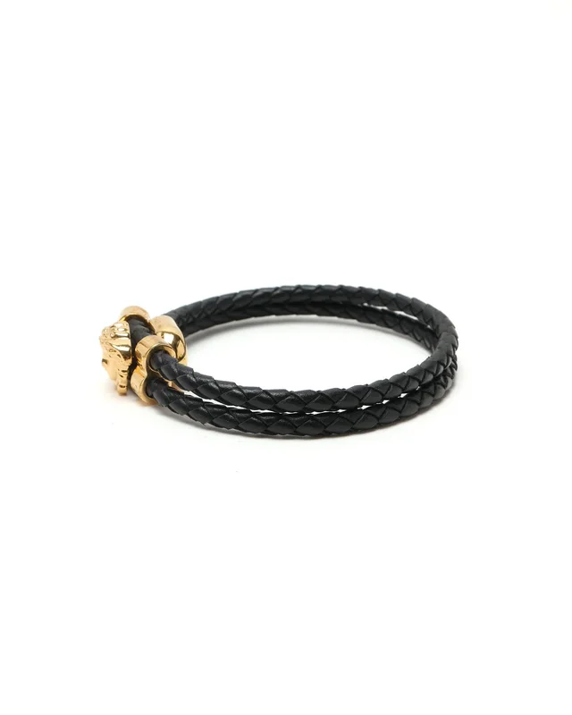 Versace Medusa Leather Bracelet in Leather from A Retro Tale, photo 2 of 5