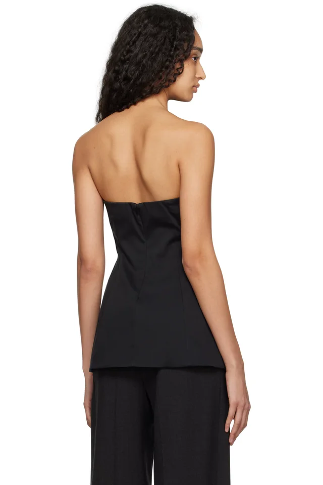 Staud Black Silvia Top, photo 3 of 4 from SSENSE