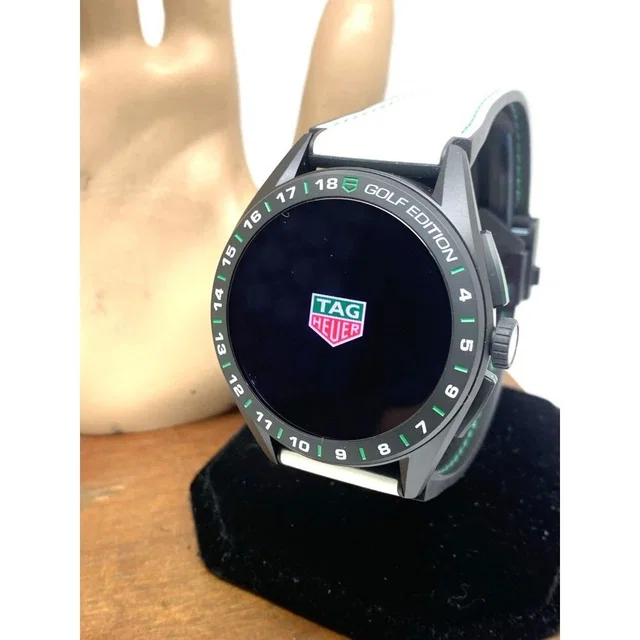 TAG Heuer Connected Mens Watch Sbr8a81 Golf Edition Smartwatch White Rubber 45mm in white|black from Poshmark