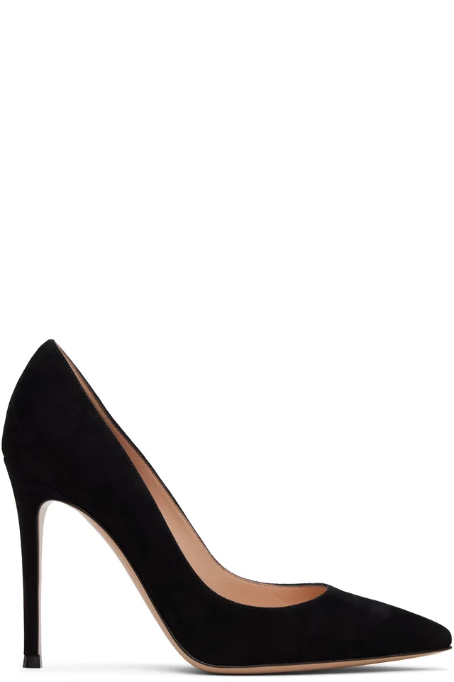 Gianvito Rossi Black Gianvito 105 Heels, image 1 of 1 from SSENSE