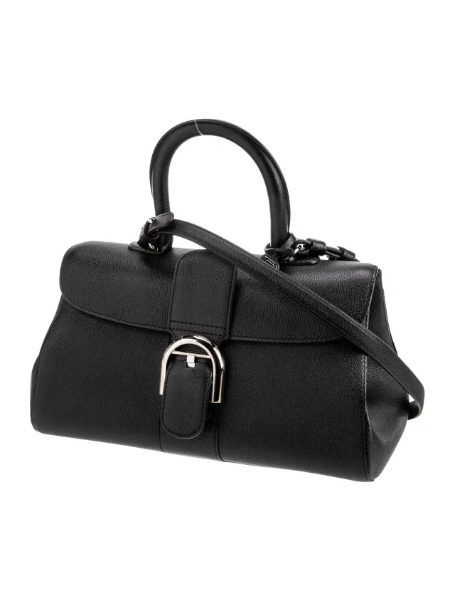 Delvaux Shoulder Bag handbags in Black Leather from The RealReal, photo 3 of 6