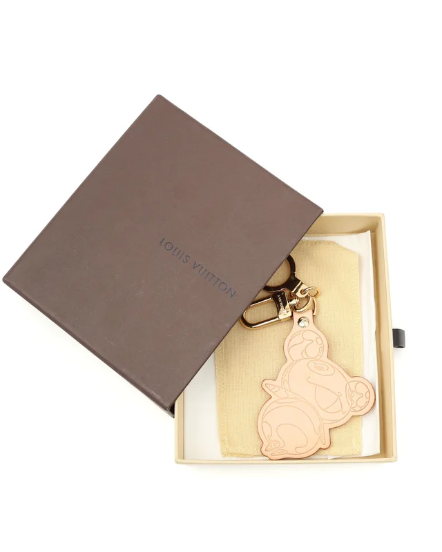 Louis Vuitton Takashi Murakami Panda Bag Charm in Leather from A Retro Tale, photo 2 of 2