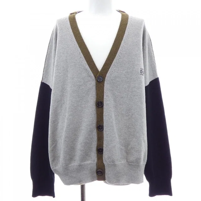 Loewe Anagram Cardigan Gray in Grey from The Reluxe