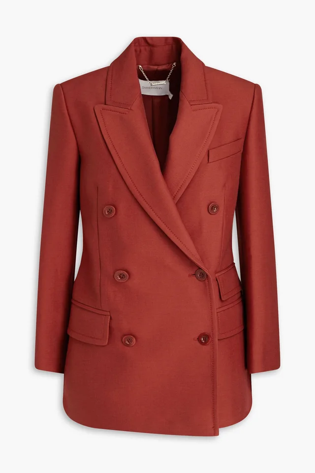 Zimmermann Double-Breasted Wool-Blend Blazer from THE OUTNET, photo 1 of 1