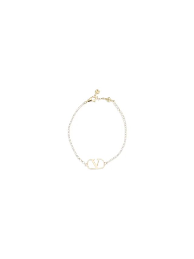 Valentino Garavani Vlogo Bracelet — Gold Metal Bracelets in Gold from HEWI, photo 2 of 3