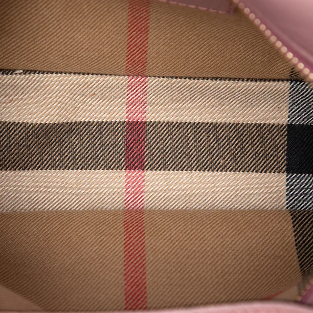 Pink Burberry Small Soft Grained Calfskin Buckle Crossbody in Pink Caviar leather from Designer Revival, photo 2 of 2