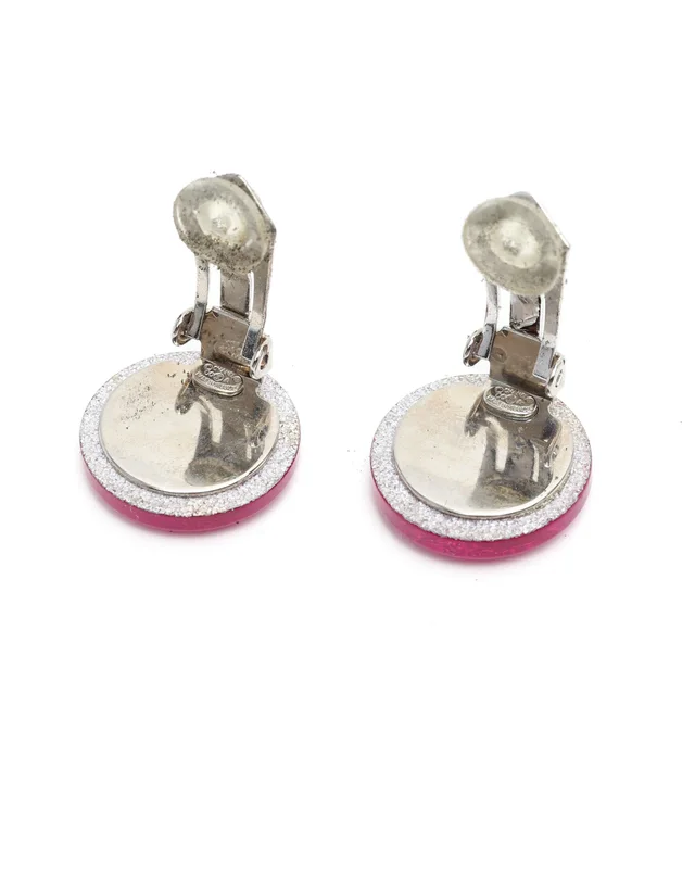 Chanel Coco Mark Resin Clip-on Earrings in Resin from A Retro Tale, photo 4 of 4