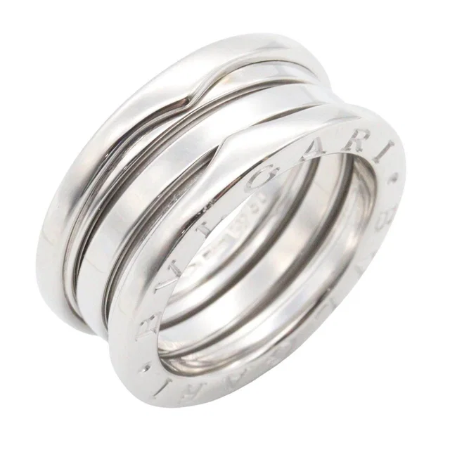 Bvlgari B-zero1 Au750 White Gold 3 Band Ring Size 50 in White from LuxUness