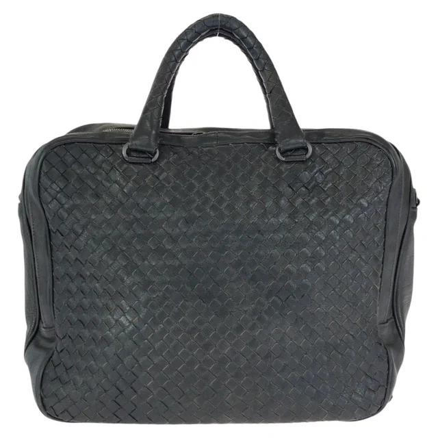 Bottega Veneta Intrecciato Leather Briefcase in Woven leather from LuxUness
