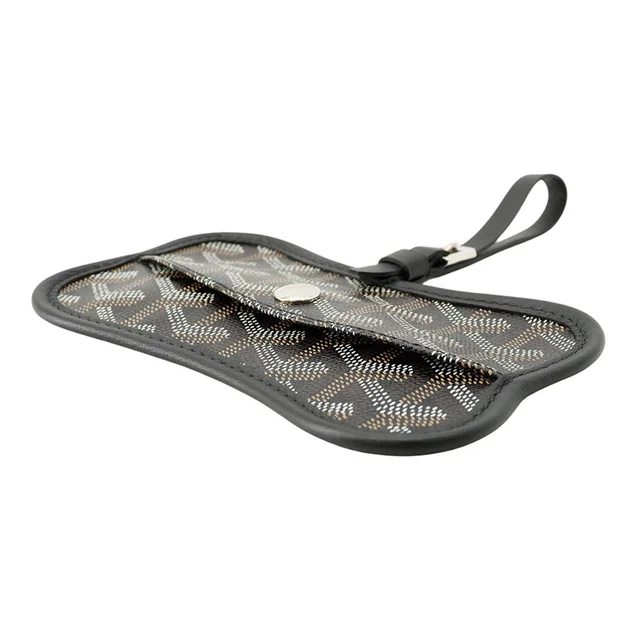 Goyard Aussiangri Pouch Black/Brown/White PVC Leather in Black Leather from GALLERY RARE, photo 2 of 2