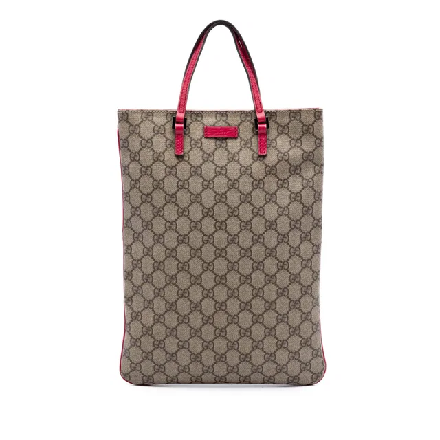 Beige Gucci GG Supreme Tote in Beige Coated canvas from Designer Revival