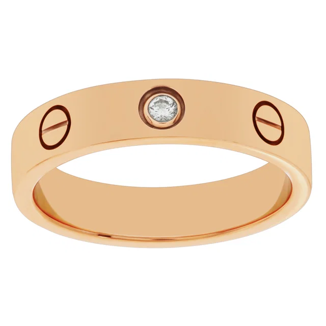Cartier Love wedding band in Pink Pink Gold from Gray And Sons
