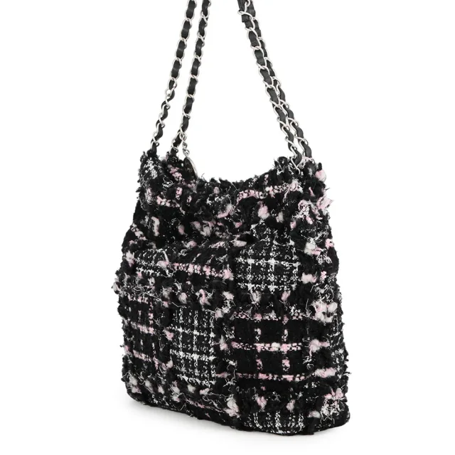 Chanel CHANEL22 ChainShoulder Bag Black/Pink/WhiteAS3260 Tweed Leather Size Small in Black Tweed from GALLERY RARE, photo 2 of 6