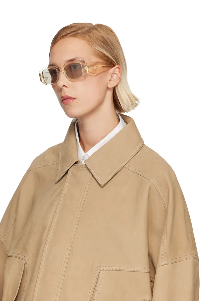 Prada Eyewear Yellow 'Prada Symbole' Sunglasses, photo 4 of 4 from SSENSE