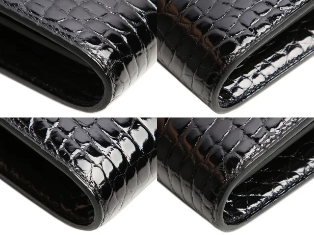 Hermès Black Shiny Alligator Constance To Go in Black Crocodile from Ann's Fabulous Finds, photo 8 of 10