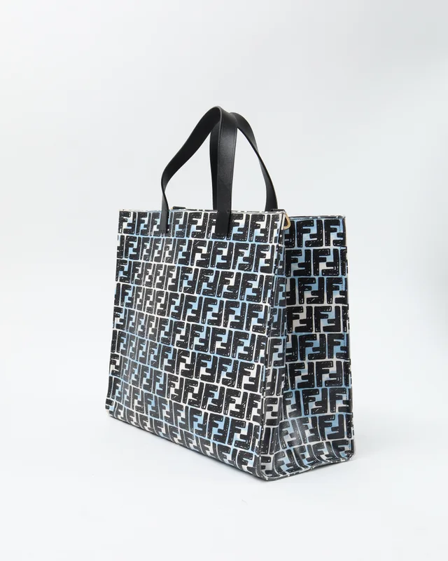 Fendi California Sky FF Tote in Coated canvas from A Retro Tale, photo 3 of 7