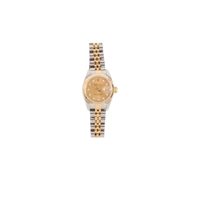 Rolex Two Toned Datejust with Diamond Dial 26mm Watch from The Purse Affair