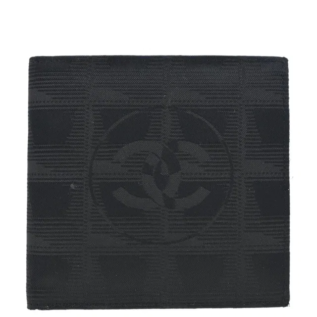 Chanel 2000-2001 Black Nylon New Travel Line Bifold Wallet in Black Nylon from AMORE Vintage Tokyo