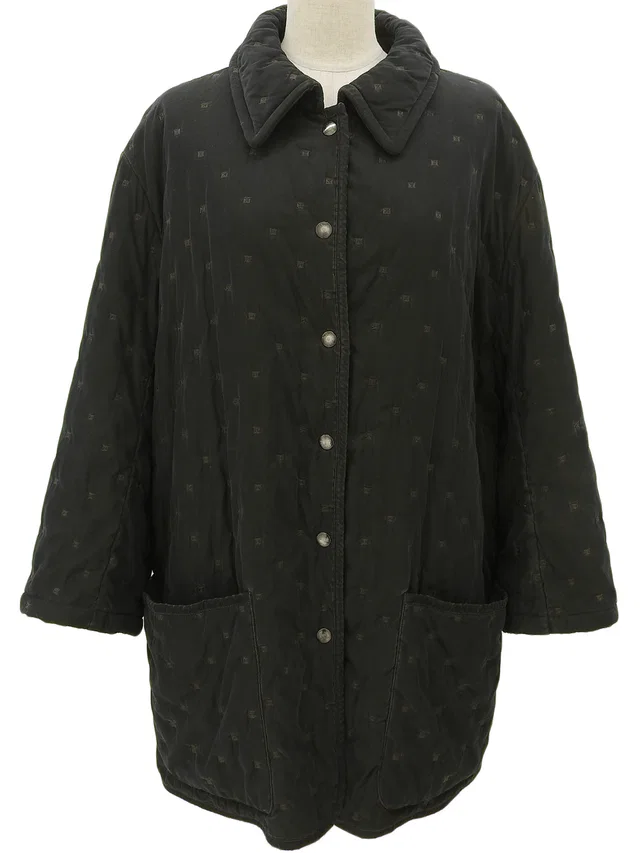 Hermès Paddock Coat #40 Black in Black from VINTAGE QOO TOKYO