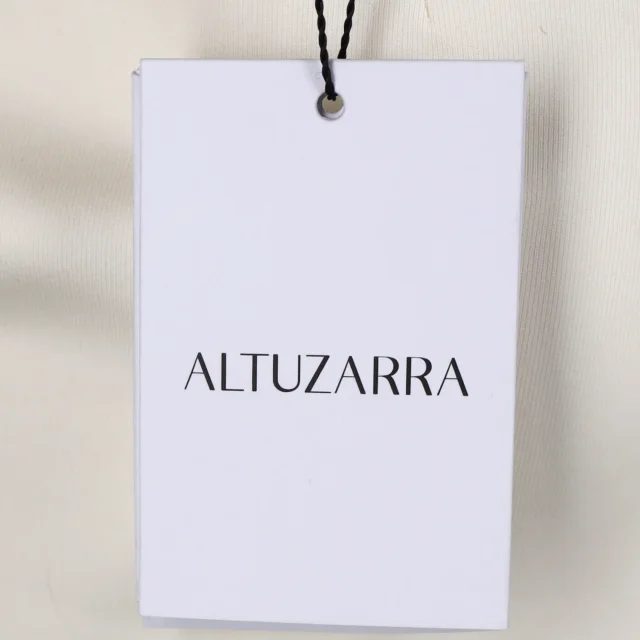 Altuzarra Waistband Detail Midi Pencil Skirt in White Cotton in White, photo 5 of 6 from ShopSimon