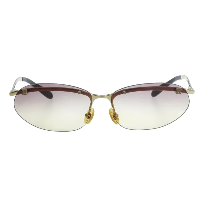 Celine Macadam Plate Rimless Sunglasses Gold/Pink in Pink from VINTAGE QOO TOKYO, photo 2 of 10