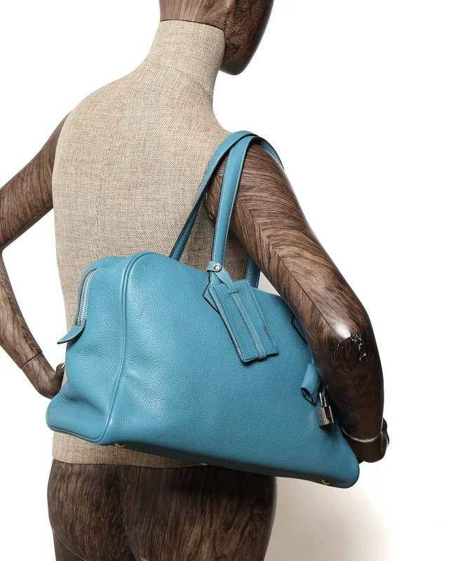 Hermès Clemence Victoria 35 Bag in Clemence leather from A Retro Tale, photo 10 of 10