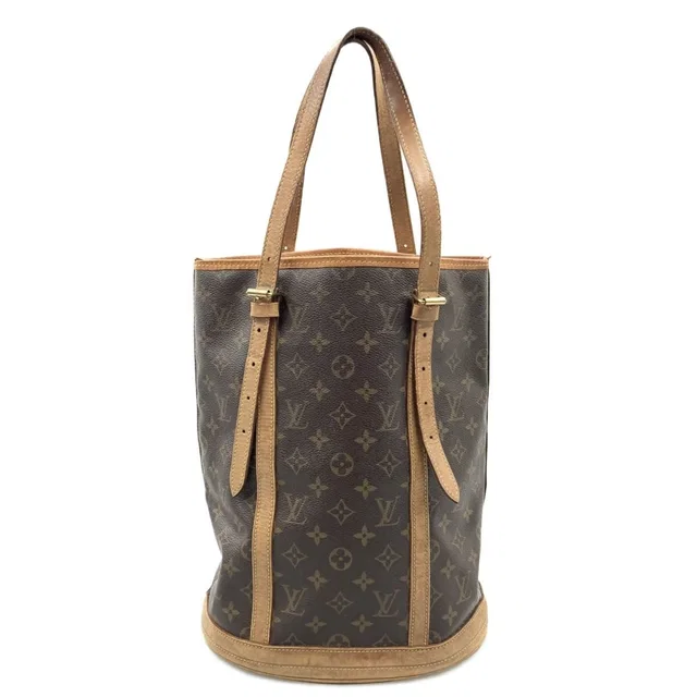 Louis Vuitton Monogram Bucket GM Shoulder Bag Brown in Brown Coated canvas from The Reluxe