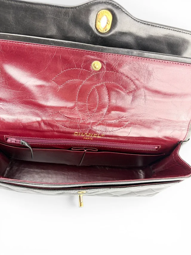 Chanel Vintage Black Paris Double Flap in Black from Season 2 Consign, photo 2 of 2