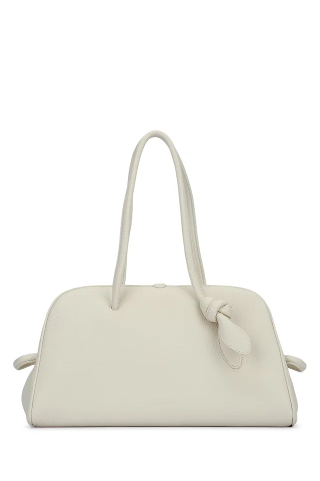 Jacquemus Turismo Shoulder Bag — Beige in Beige Calfskin from HEWI