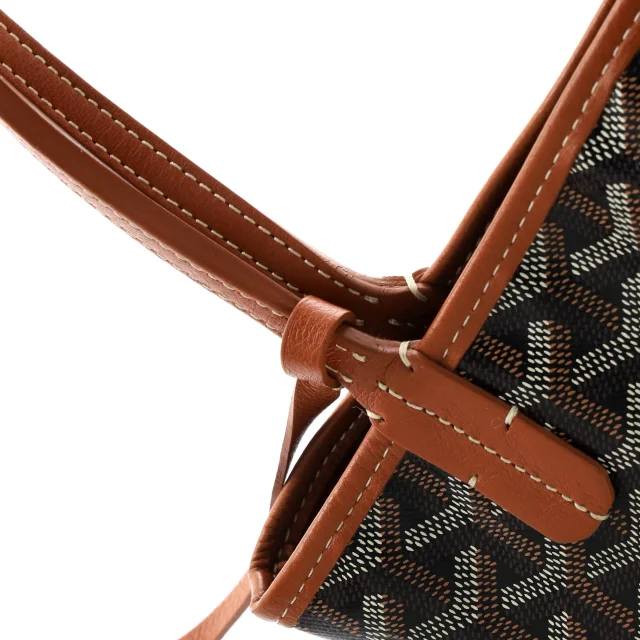 Goyard Anjou Reversible Tote Coated Canvas Mini in brown|red Coated canvas from Rebag, photo 7 of 9