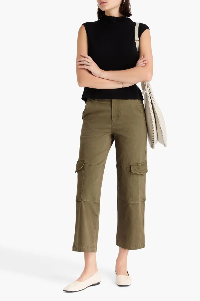 Frame The Station Cropped Twill Cargo Pants, photo 2 of 4 from THE OUTNET