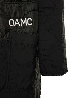 Oamc Quilted jacket with center button fastening in 100% Polyamide, 100% Polyester, photo 4 of 9 from LUISAVIAROMA