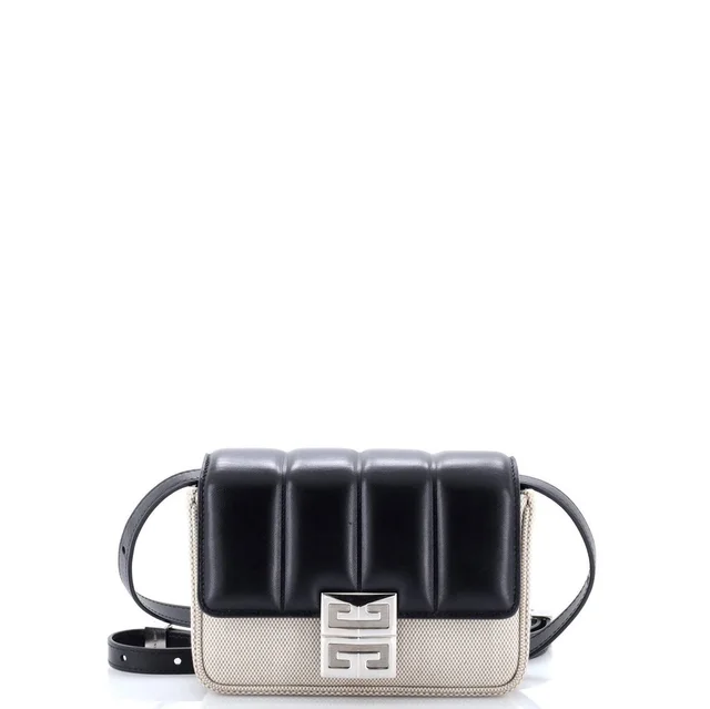 Givenchy Small 4g Shoulder Bag Padded Leather And Canvas in black Canvas from Poshmark